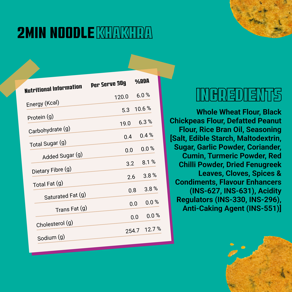 Knacks Coin Khakhra Crisps - 2Min Noodle Flavour