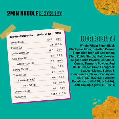 Knacks Coin Khakhra Crisps - 2Min Noodle Flavour