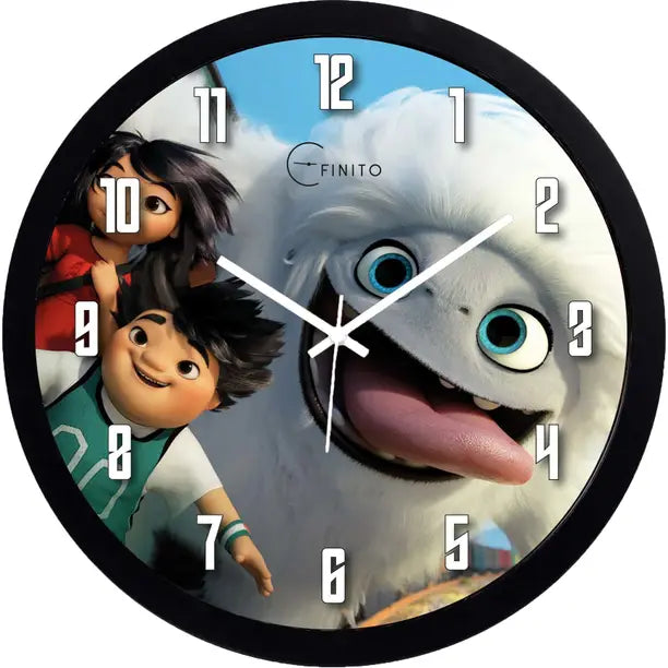 Efinito Analog 33 cm X 33 cm Wall Clock  (Black, With Glass, Standard)