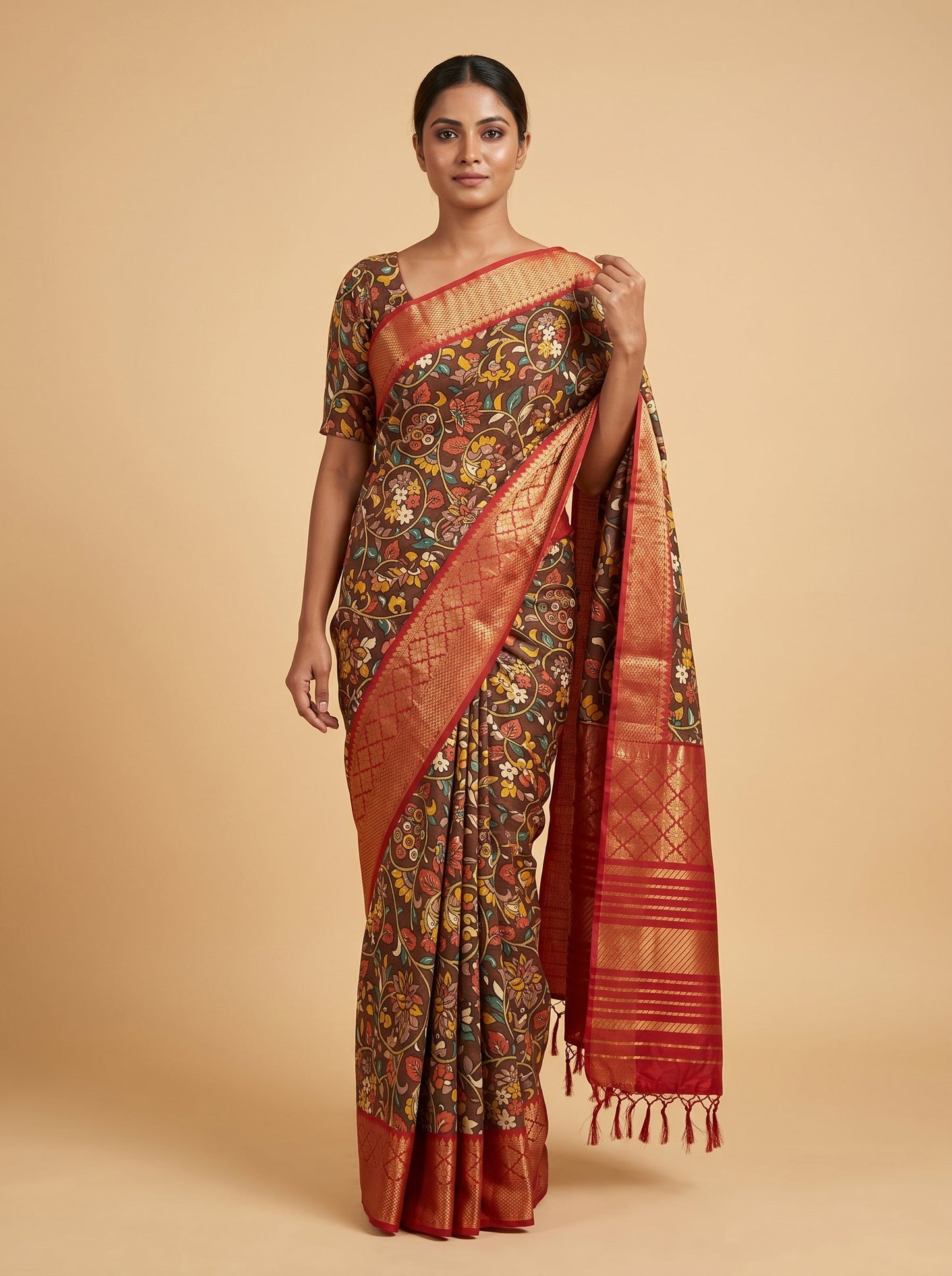Walnut Handloom Saree
