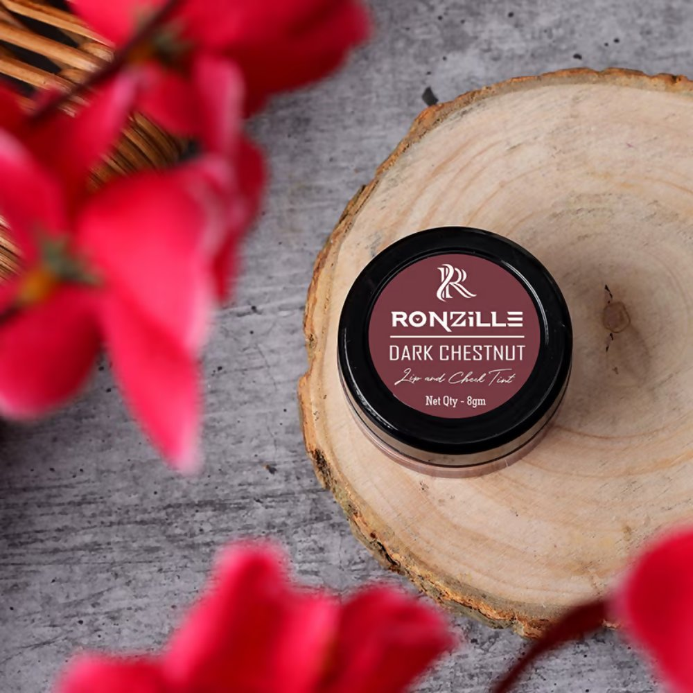 Ronzille Lip And Cheek Tint - Dark Chestnut