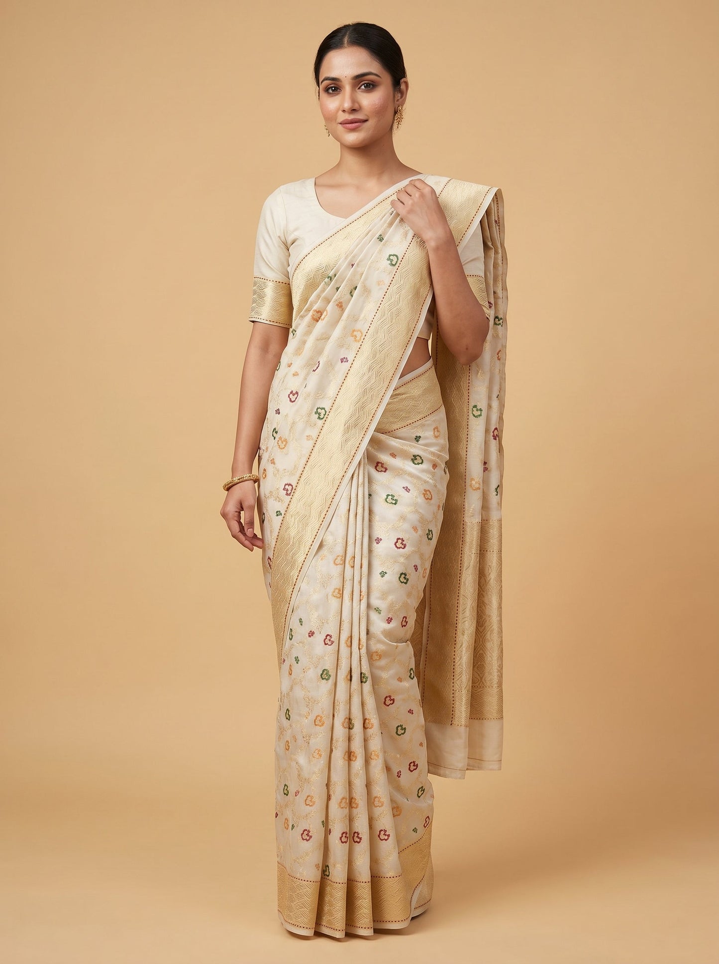 White Sophistique Handloom Saree