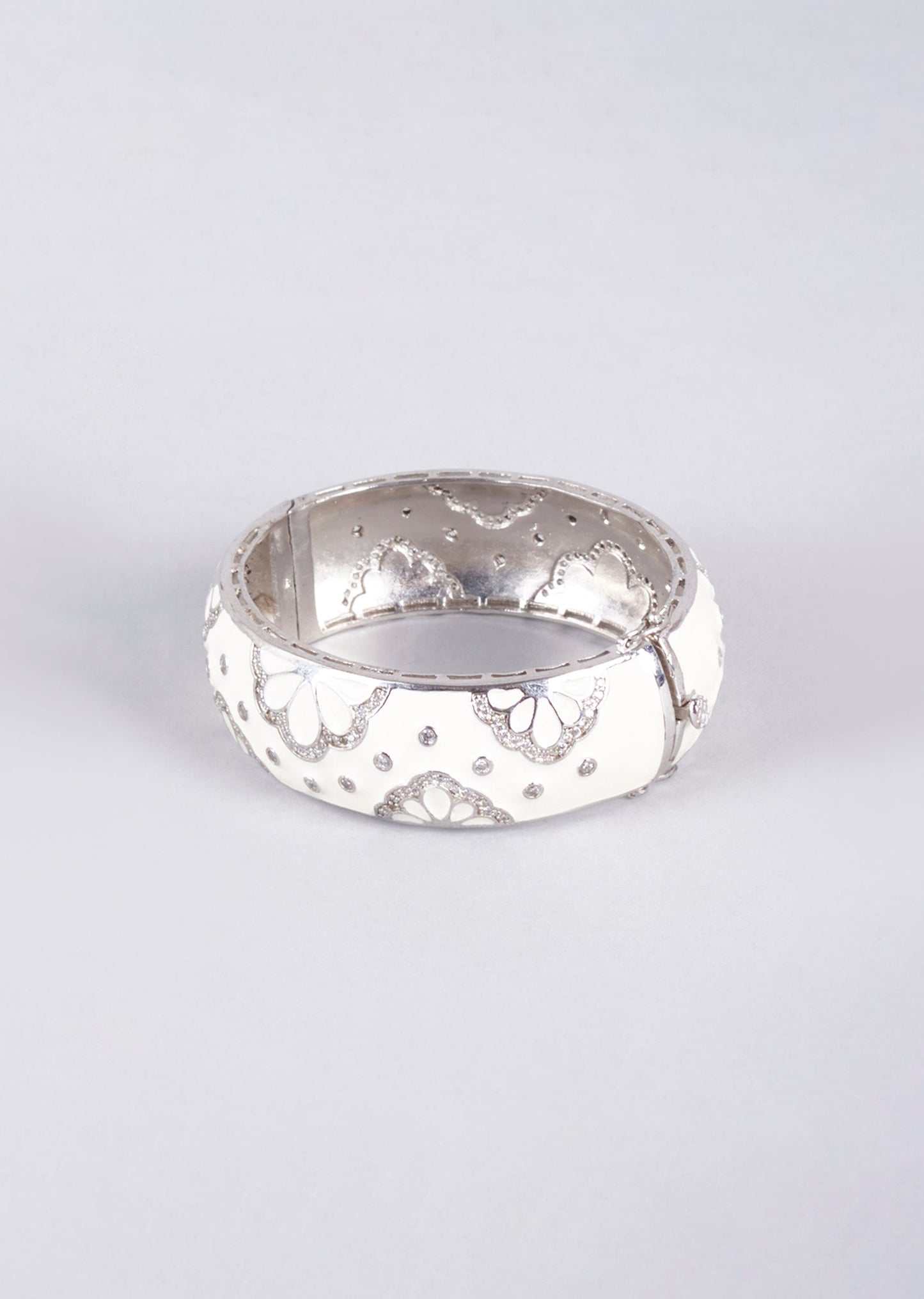 White Finish Enameled Kada