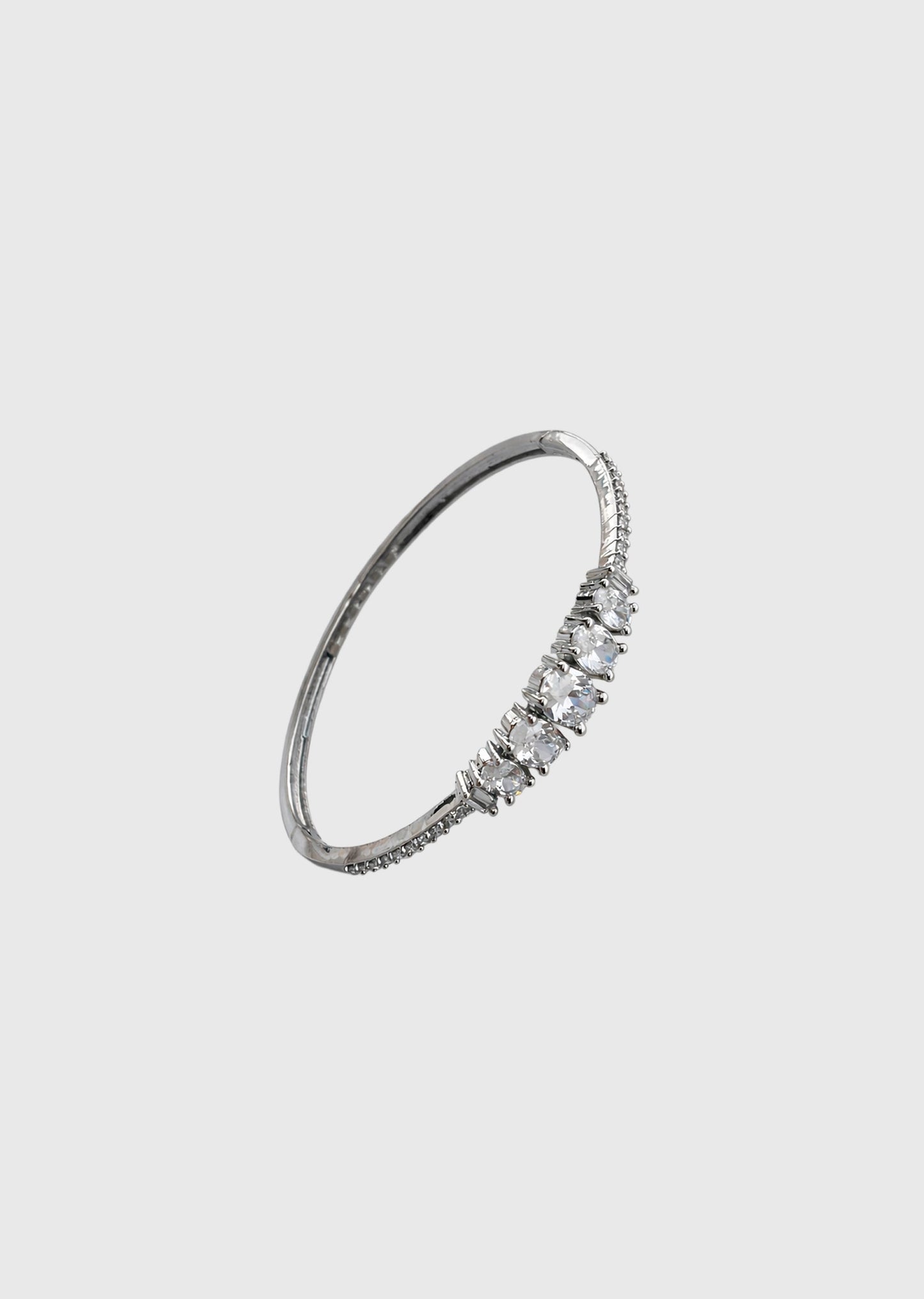 White Finish Zircon Bracelet