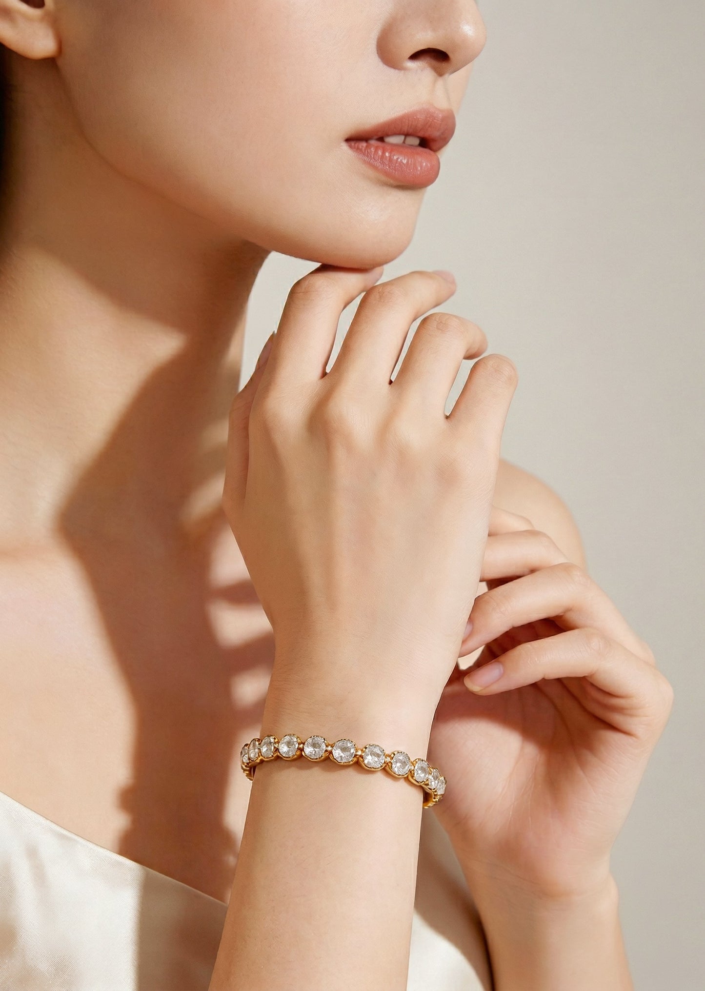 White Gold Festive Bangles