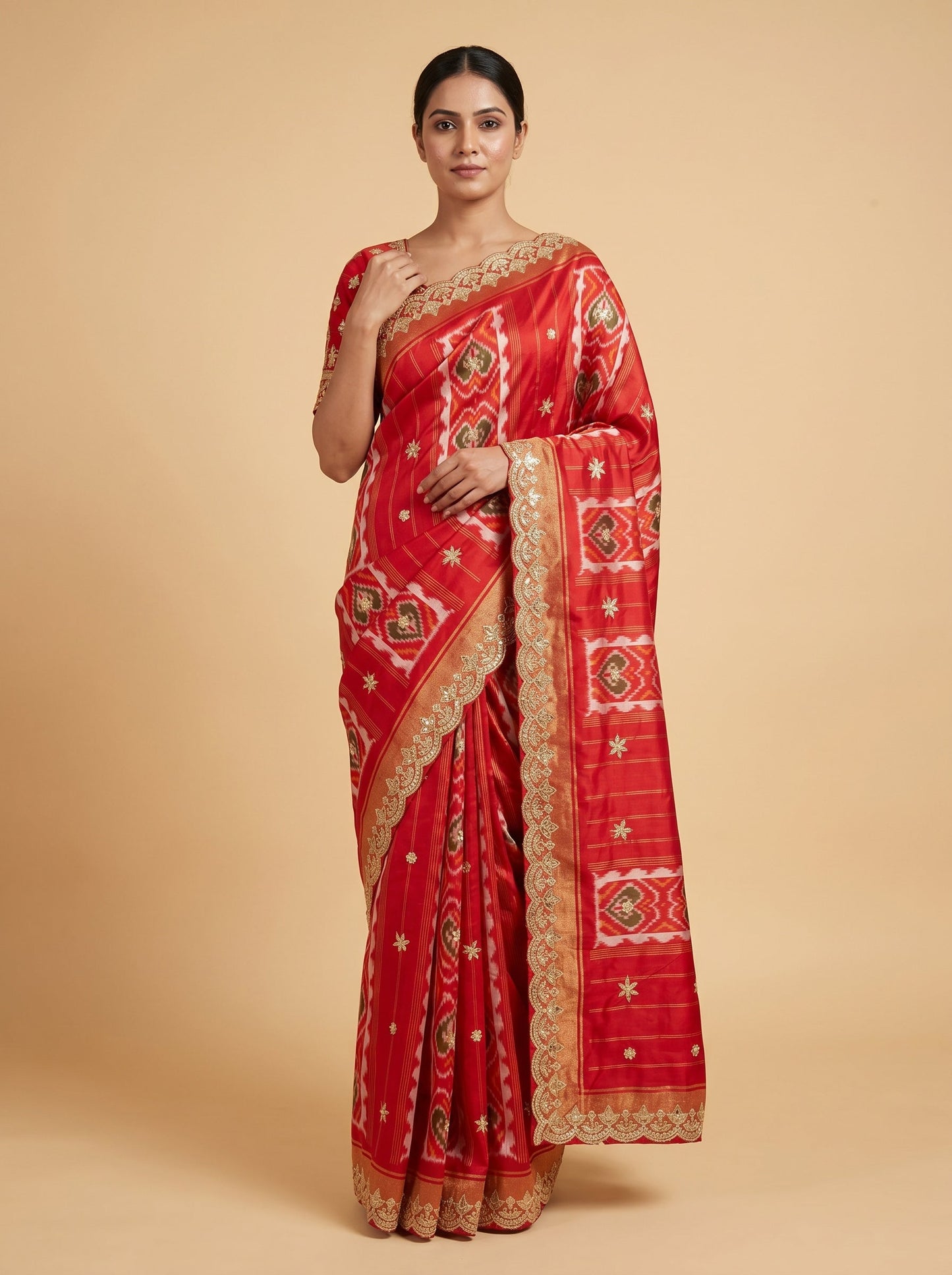 White Handloom Saree with Pure Weave