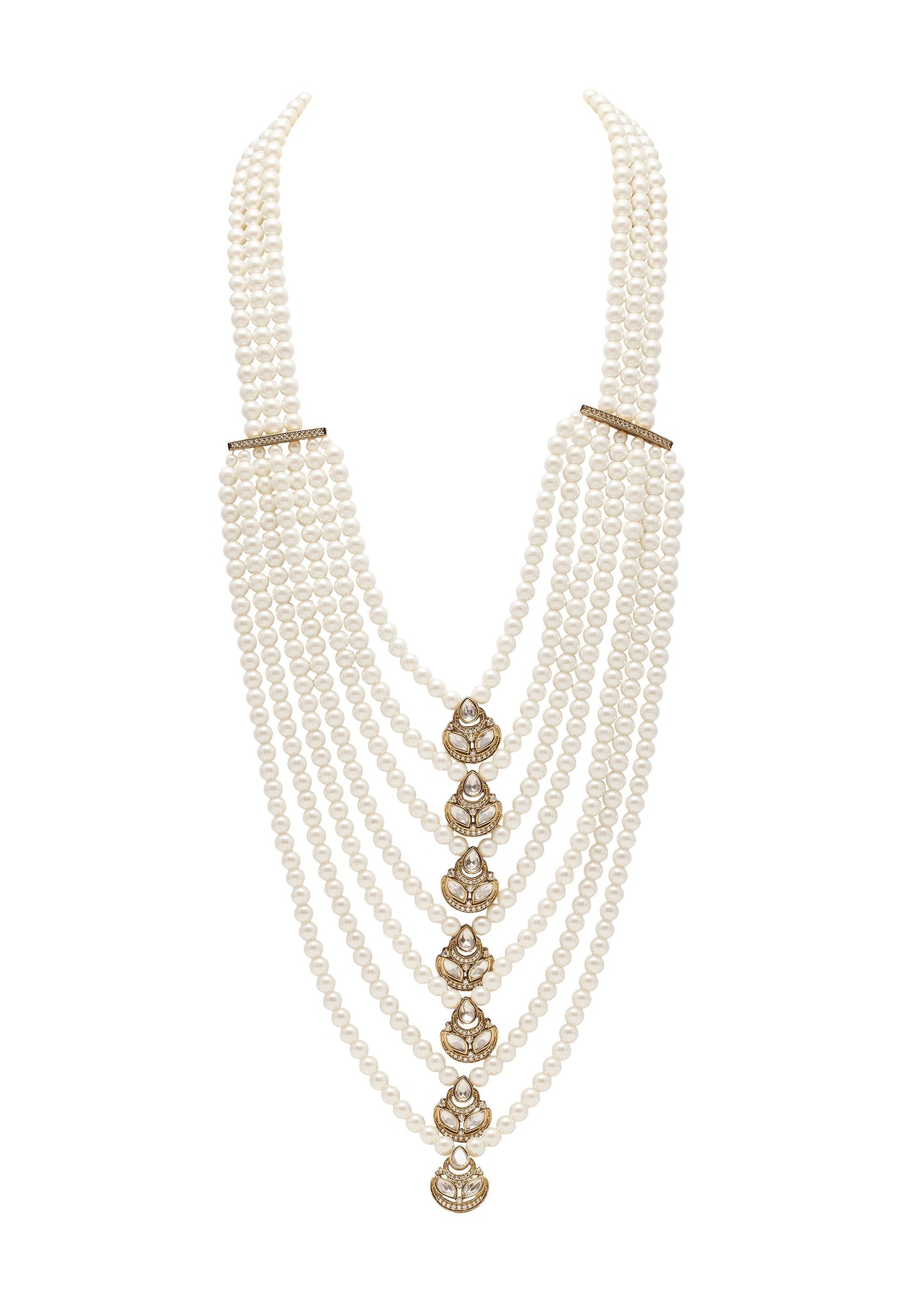 White Pearl Long Necklace
