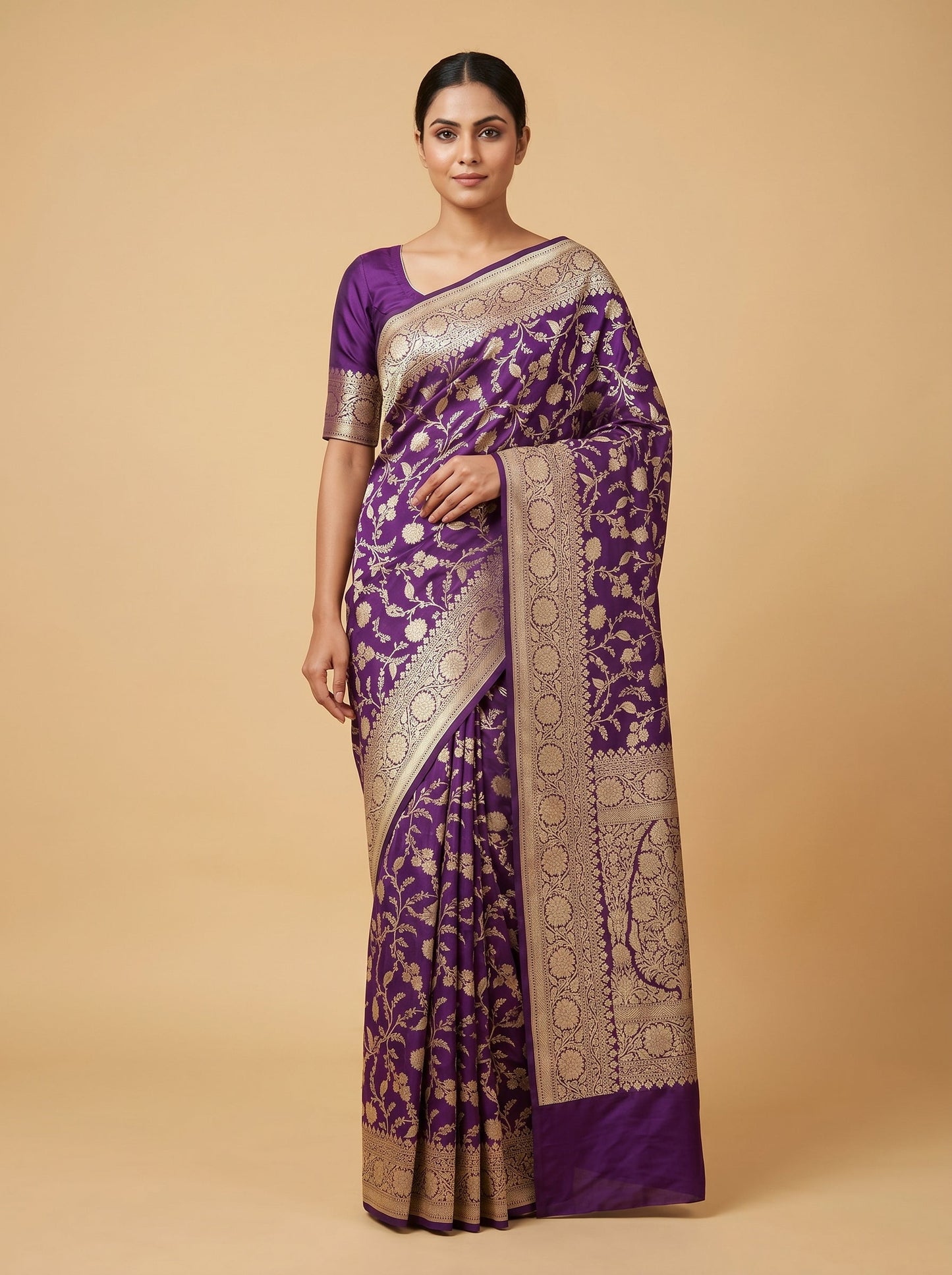 Wine Deep Weave Handloom Saree