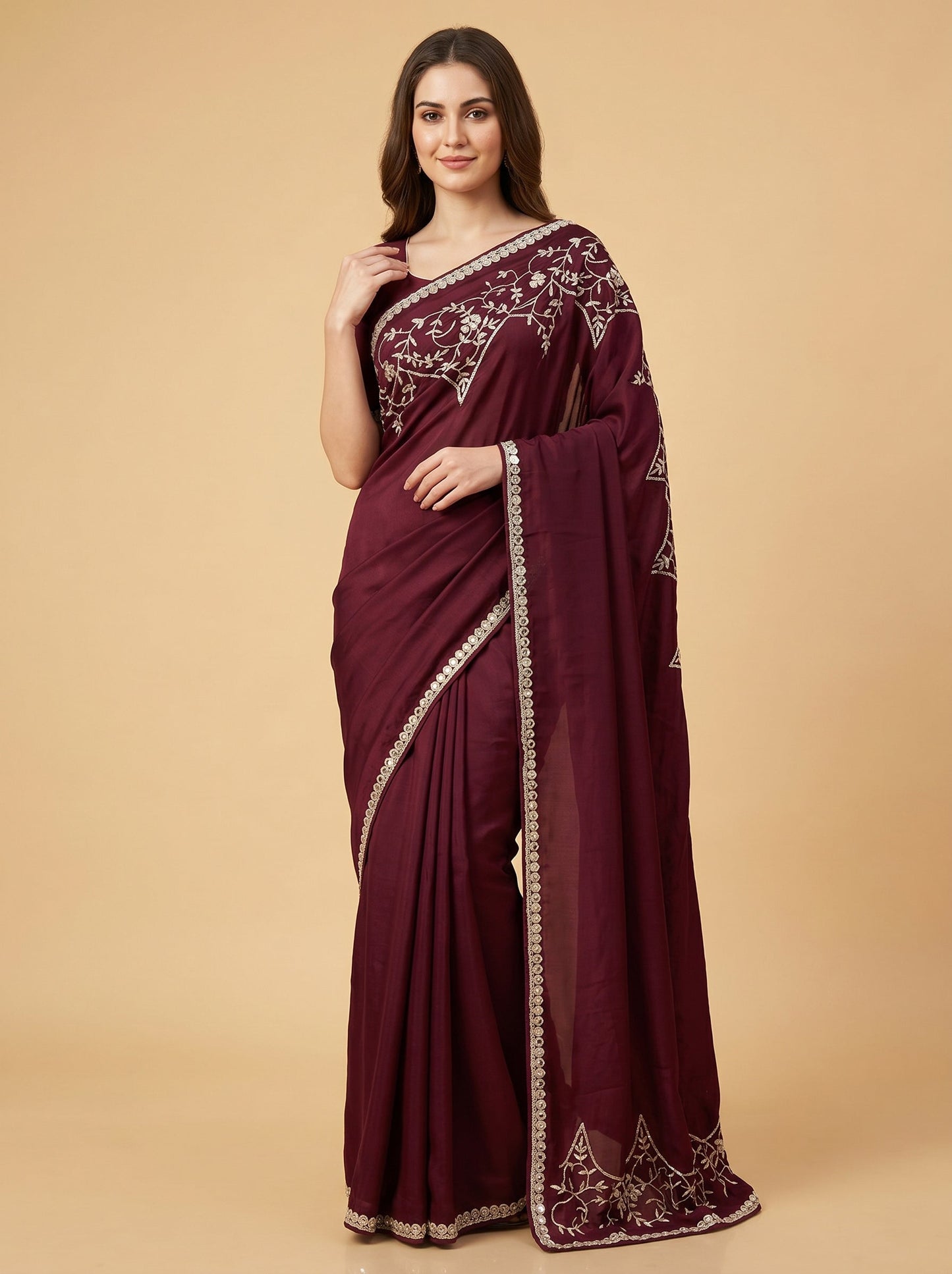 Black Refined Luxe Handloom Saree