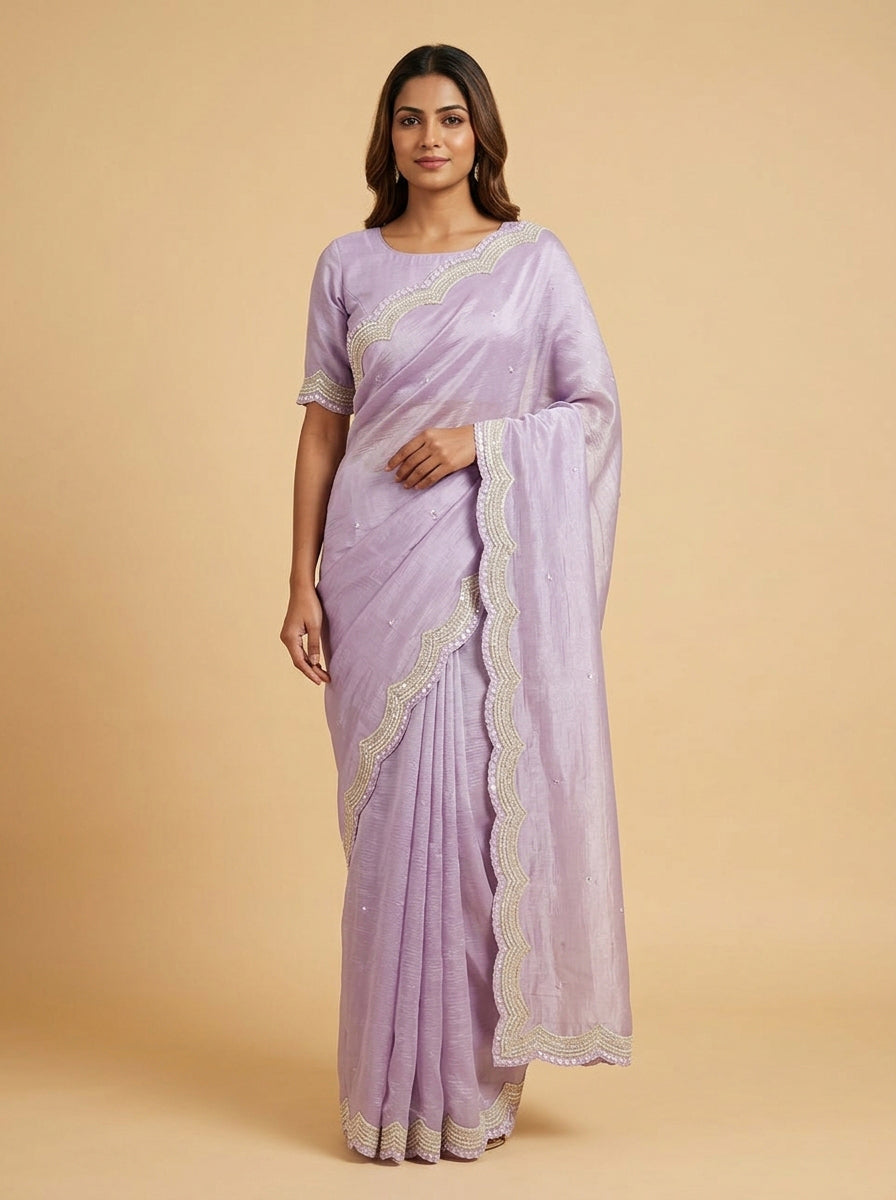 Wisteria Lavender Soft Dream Saree