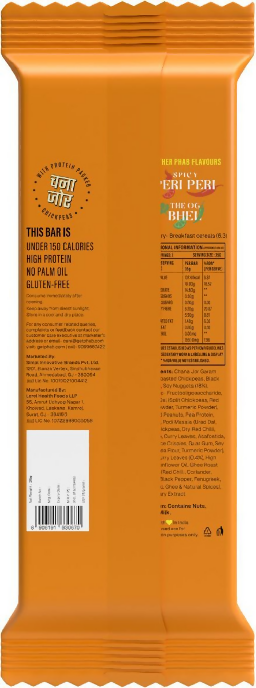Phab Curry Podi Leaf Protein Bars