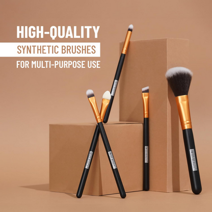 Swiss Beauty Makeup Brushes - Gold