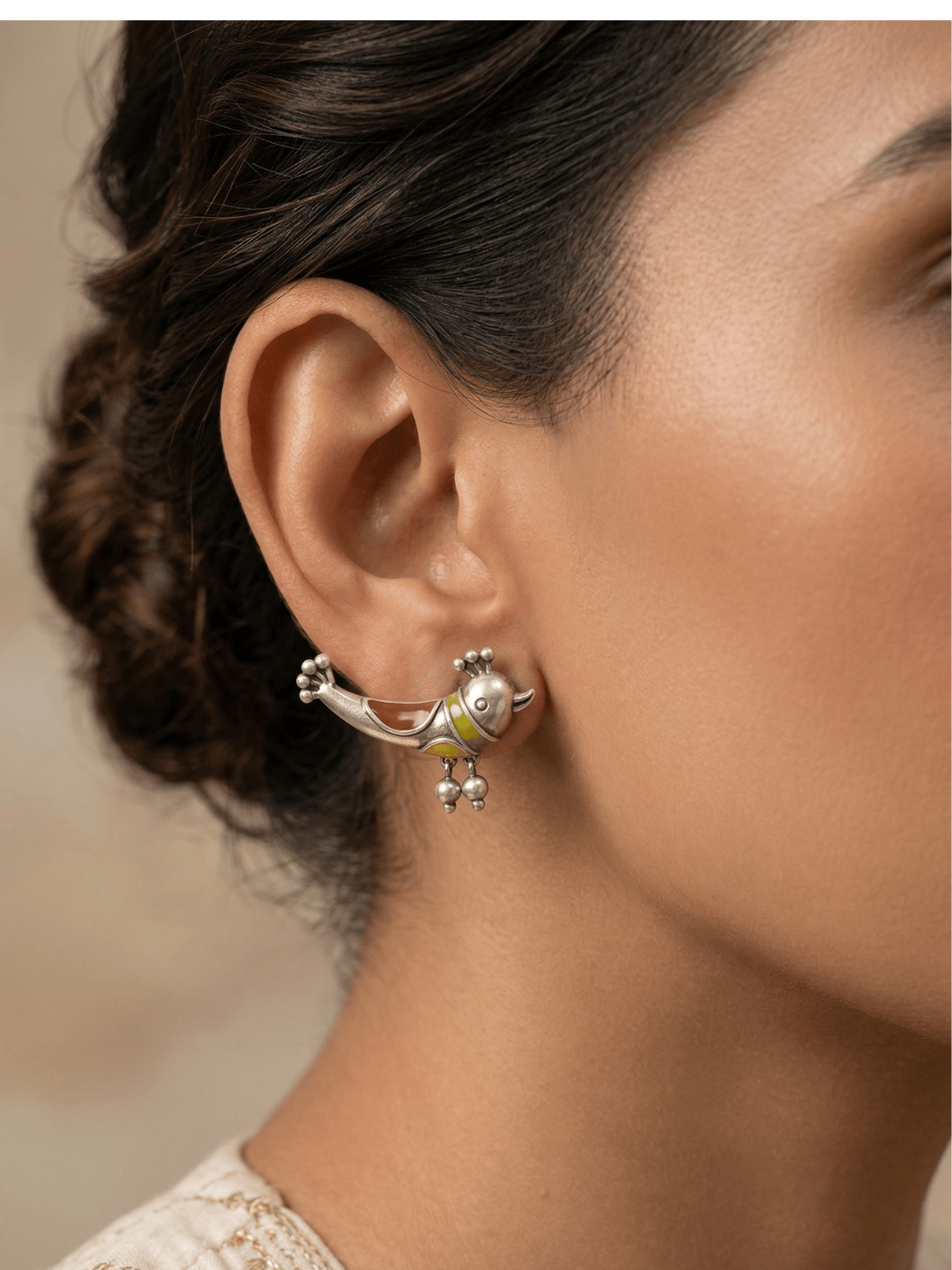 Small bird earring