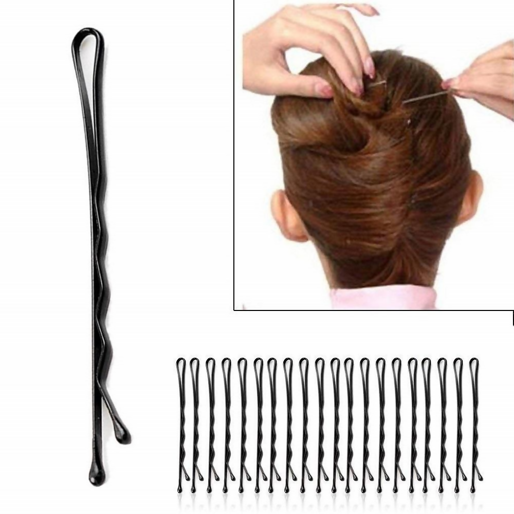 Bronson Professional Bobby Hair Pins Big Thick Black Ball Tip Metal