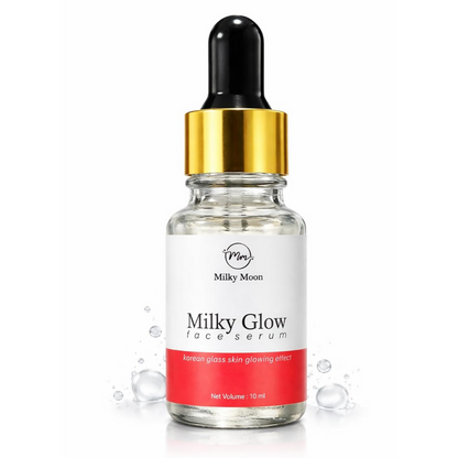 Milky Moon Glow Face Serum, Korean Glass Skin Glowing Effect, Brightens Skin, Deep Hydration