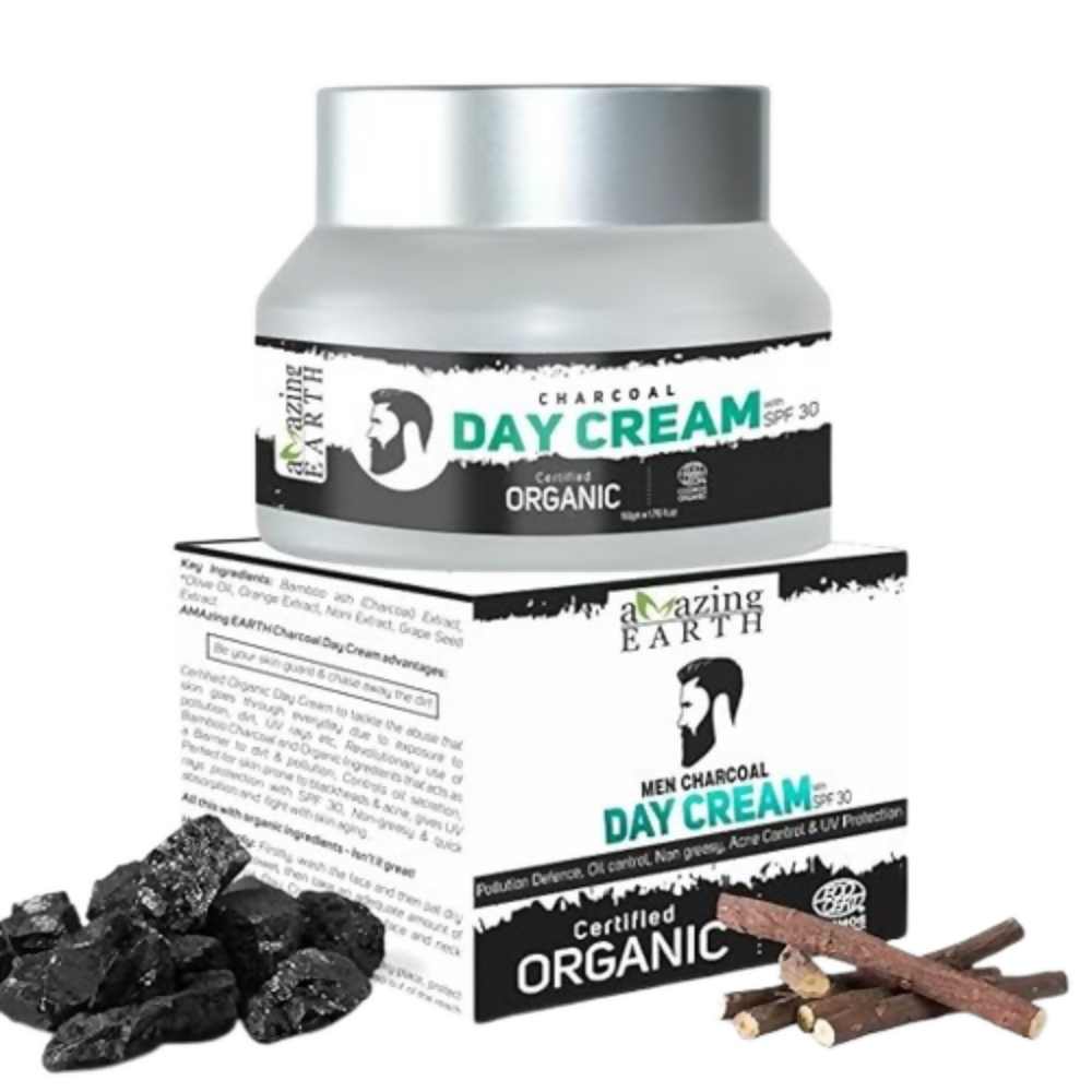 Amazing Earth Certified Organic Charcoal Day Cream