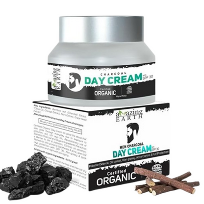 Amazing Earth Certified Organic Charcoal Day Cream