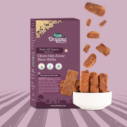 Frissly Organics Choco Oats Jowar Bisco Sticks