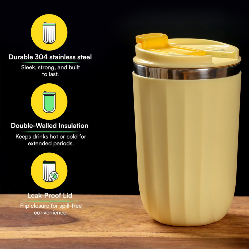 Udyan Tea Stainless Steel Vacuum Insulated Tumbler - Honey Yellow