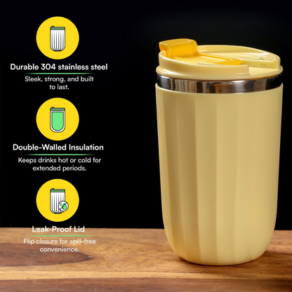Udyan Tea Stainless Steel Vacuum Insulated Tumbler - Honey Yellow