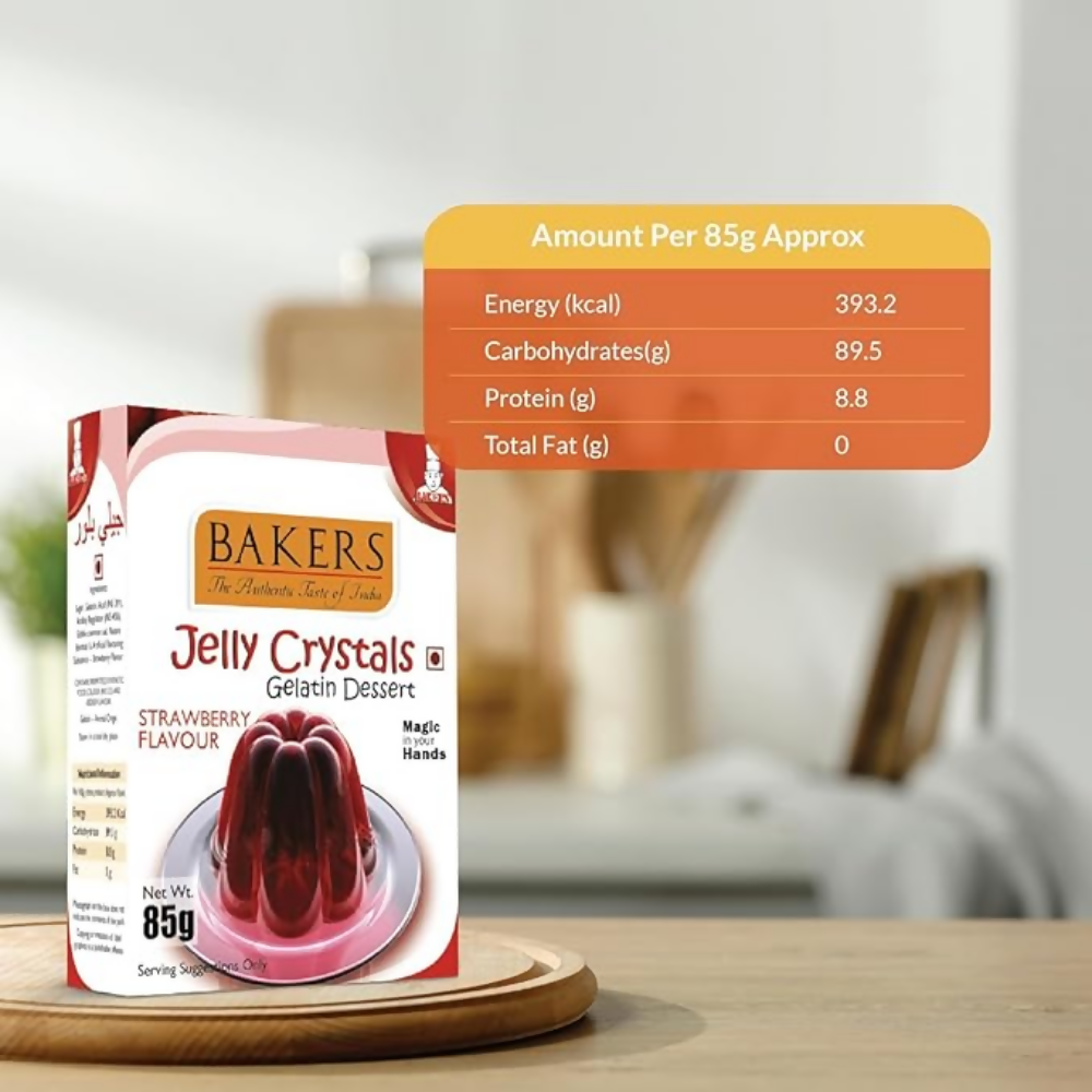 BAKERS Jelly Crystals (Gelatin Dessert) - Strawberry