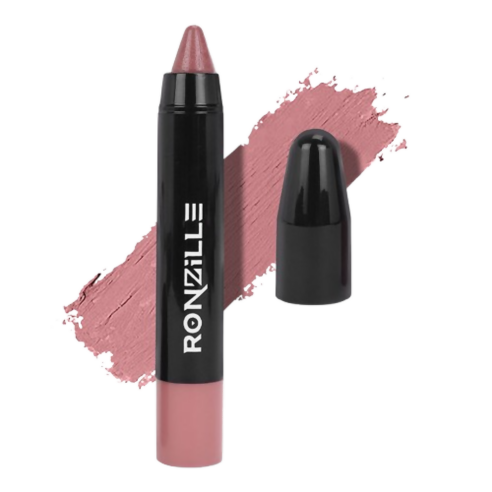 Ronzille Long Stay Matte Lip Crayon - Raspberry Rose