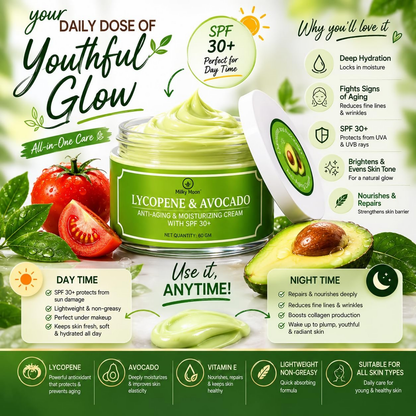 Milky Moon Lycopene & Avocado Anti-Aging & Moisturizing Cream with SPF 30
