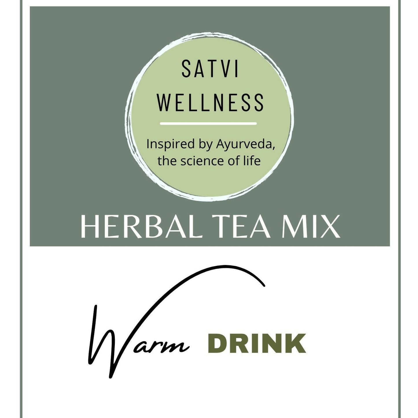 Satvi Wellness Ginger Cinnamon Herbal Infusion Mix In Indvidual Packets | Herbal Tea Sachet