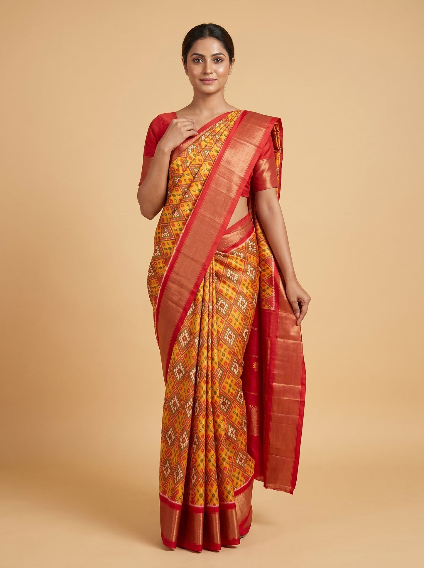 Yellow Radiance Weave Saree