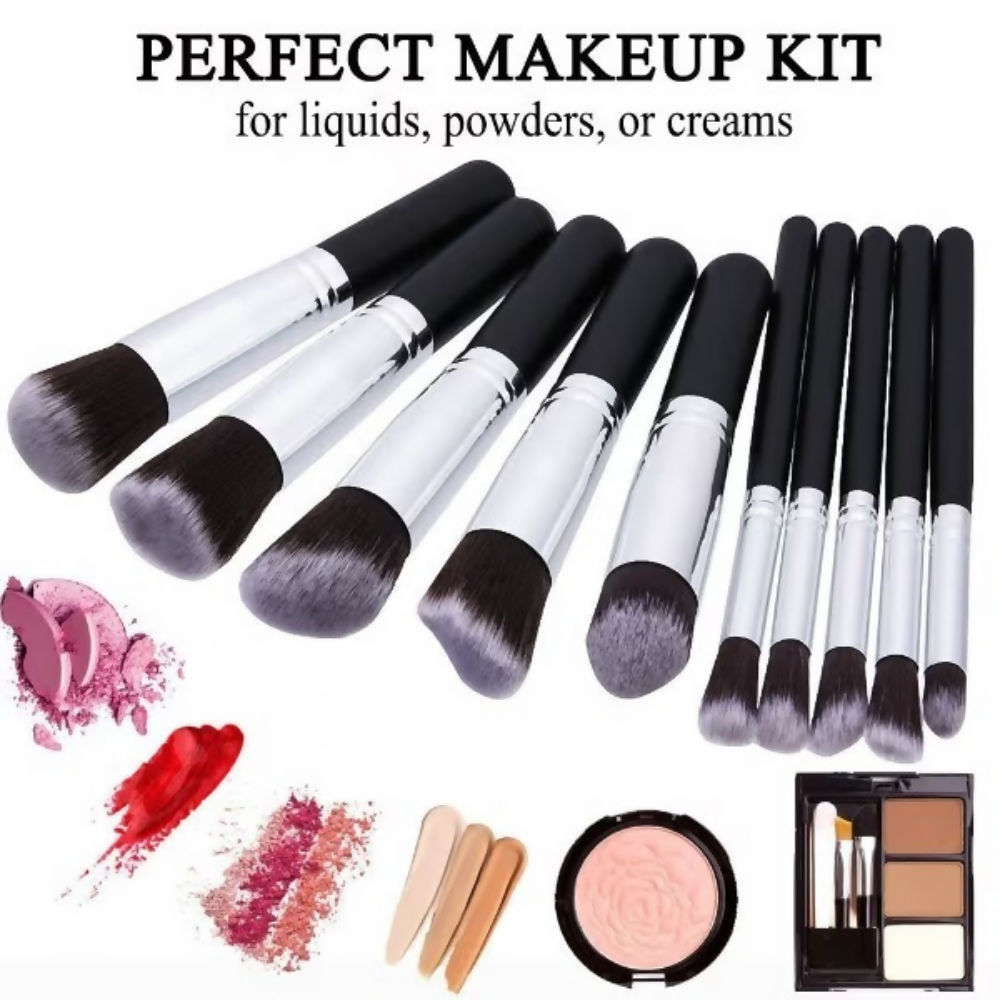 Bronson Professional Premium 10 Pcs Makeup Brush Set