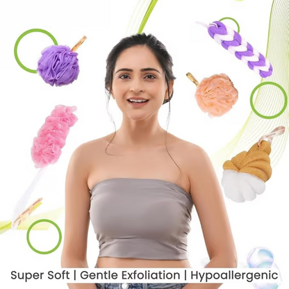 Bronson Professional Loofah Belt Back Scrubber For Bathing