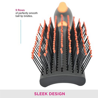 Vega Flat Brush With Clip, Black