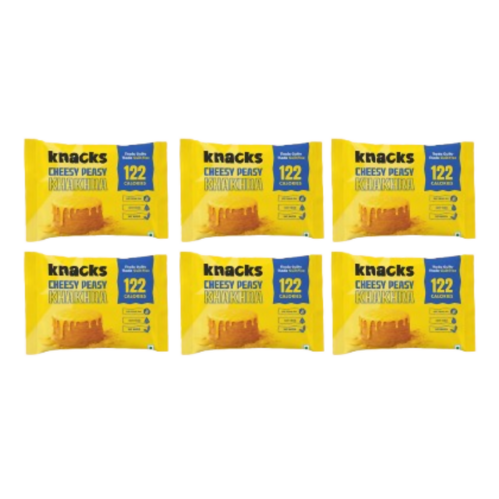 Knacks Coin Khakhra Crisps - Cheesy Peasy Flavour