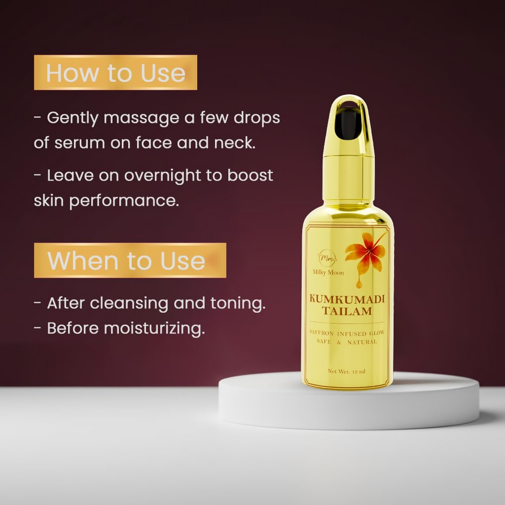 Milky Moon Kumkumadi Tailam Face Oil For Glowing Skin