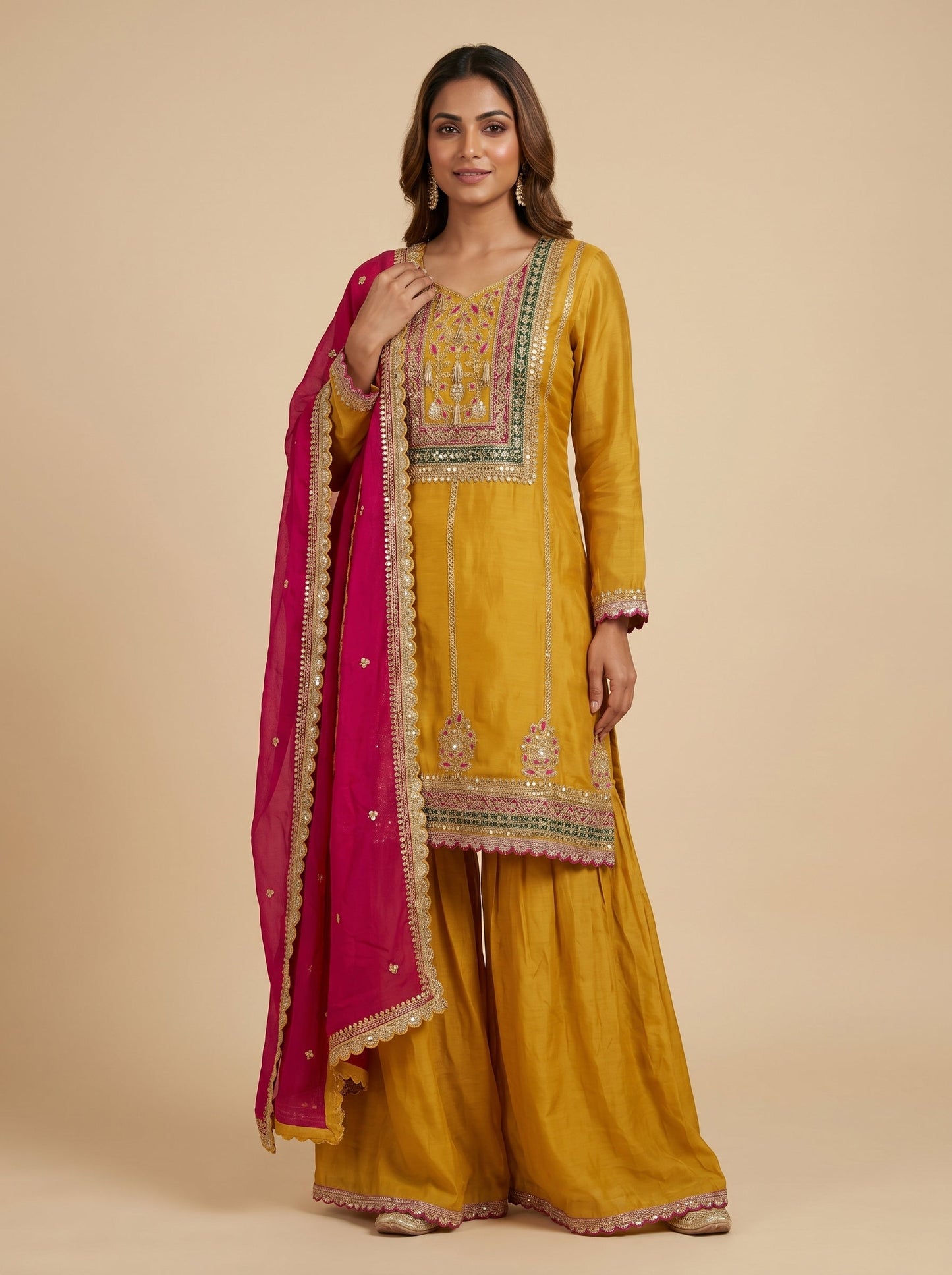 Zesty Yellow Palazzo Set