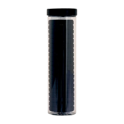 Bronson Professional Hair Rubber Bands Ponytail Holder with Storage Box - Black