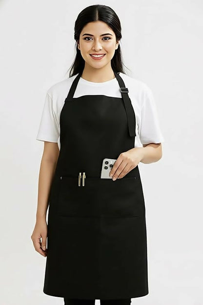 Horseyaart Professional Waterproof Apron For Kitchen/Chef-Black