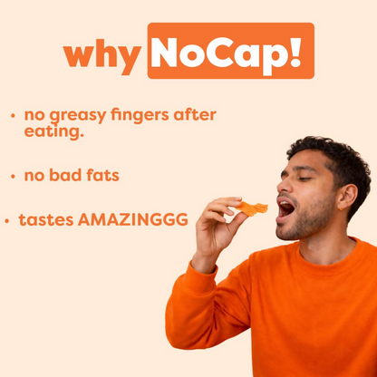 Nocap foods Guilt Free Healthy Chips - Beetroot Cream & Onion,Millet Jalapeno