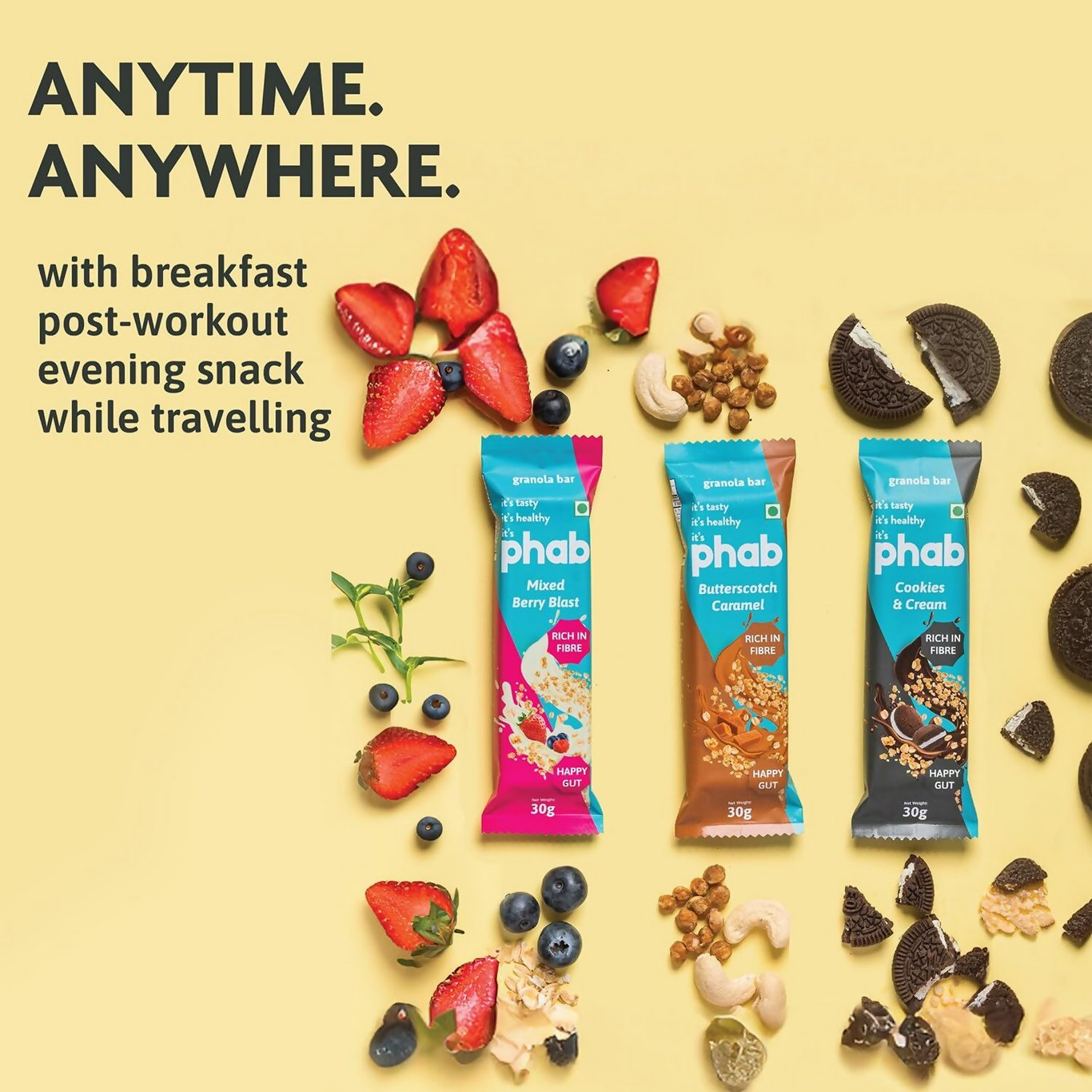 Phab Granola Energy Bars