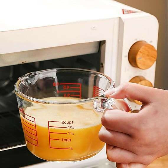 Not Available Glass Measuring Jug with Lid